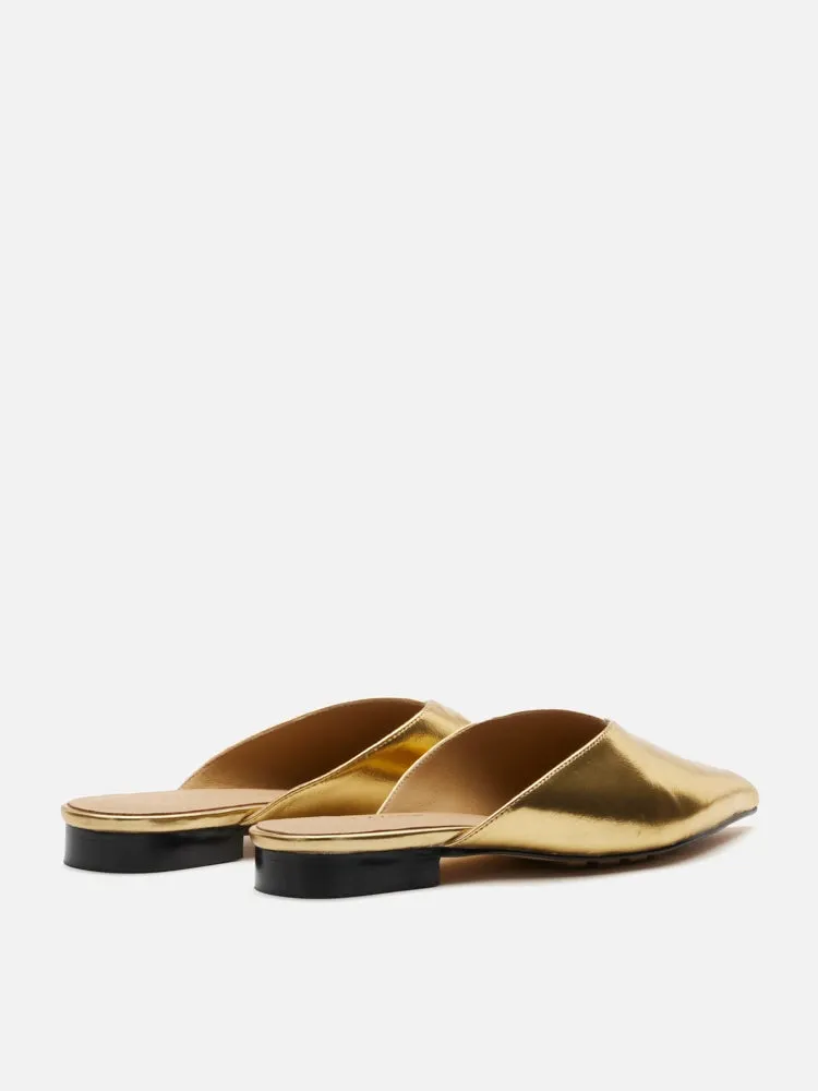 Allie Metallic Pointed Toe Mules
