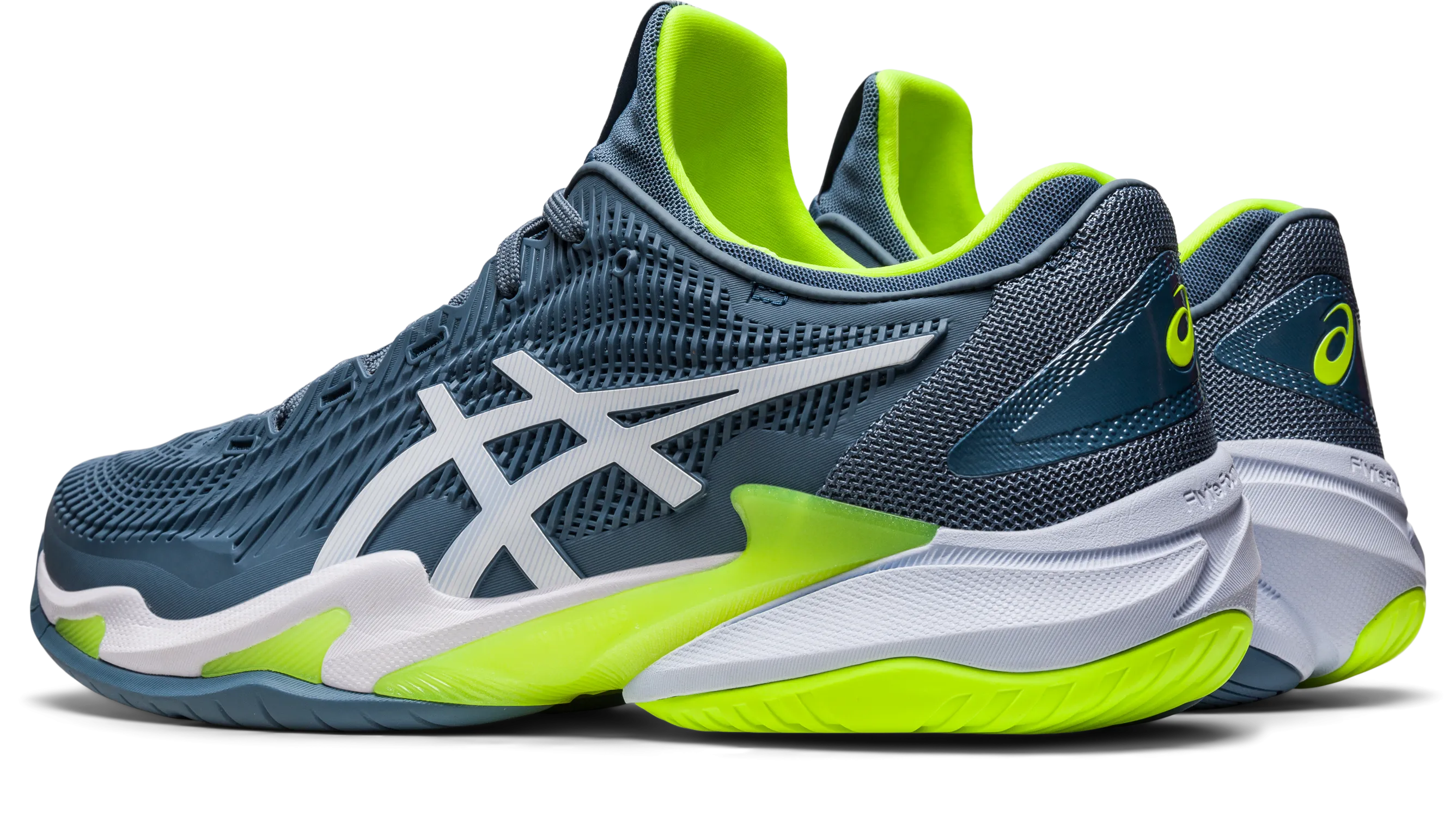 Asics Men's COURT FF 3 Tennis Shoes in Steel Blue/White