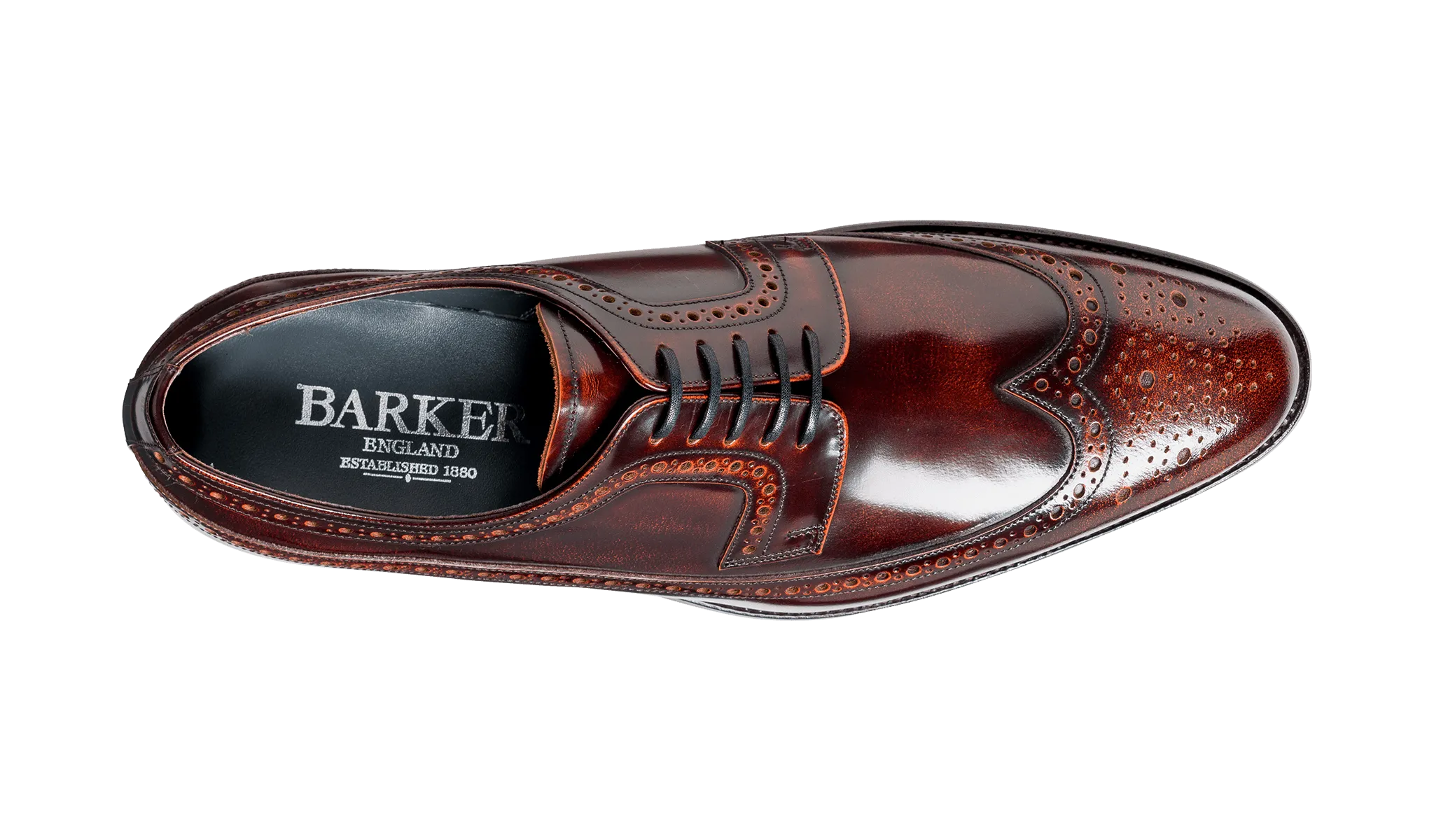 Barker Woodbridge - Brandy Hi-Shine, Brogue, Derby