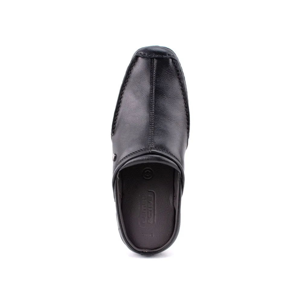 camel active Natural Milled Leather Slip On Shoes Men Black LUZON 872402-AM1-1