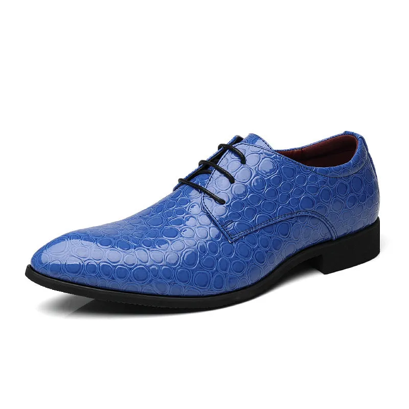 Glossy Leather Shoes Men's Business Dress Shoes Large Size Men's Shoes Versatile Large Size