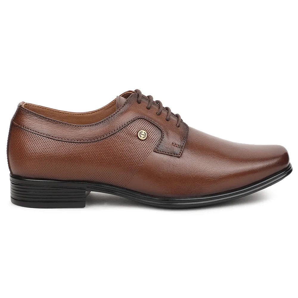 Healers Brown Formal Lacing Derby Shoes For Men UDL-15 By Liberty