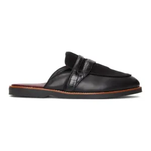 Human Recreational Services Black Palazzo Slip-On Loafers