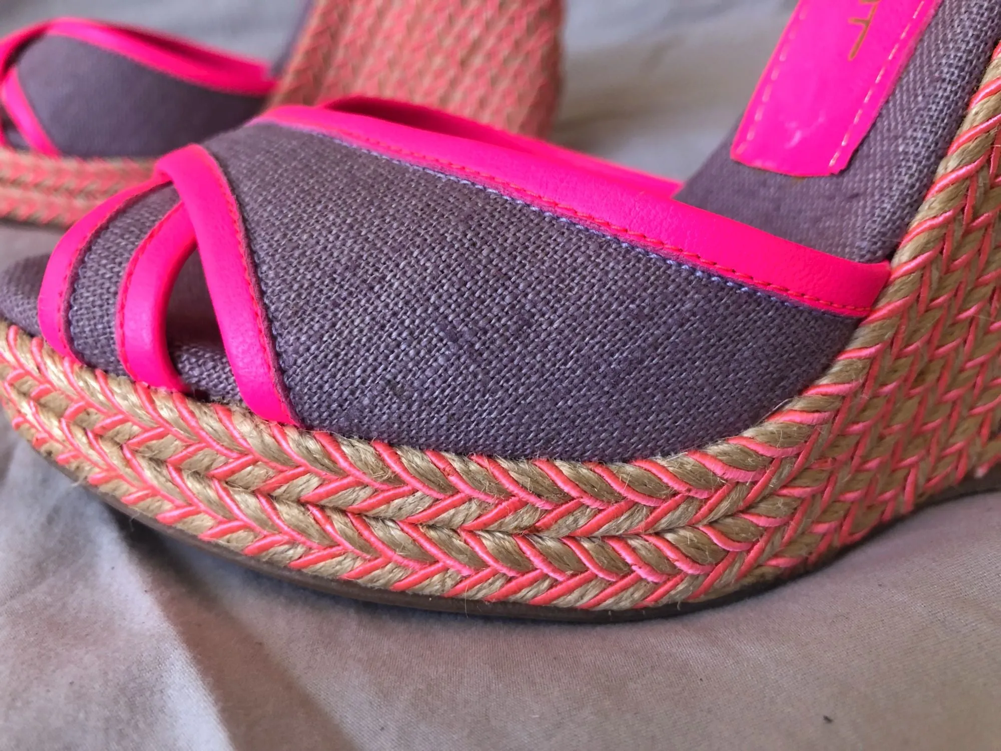 Jean-Michel Cazabat Size 5.5 - 6 Fatima Wedge Sandals
