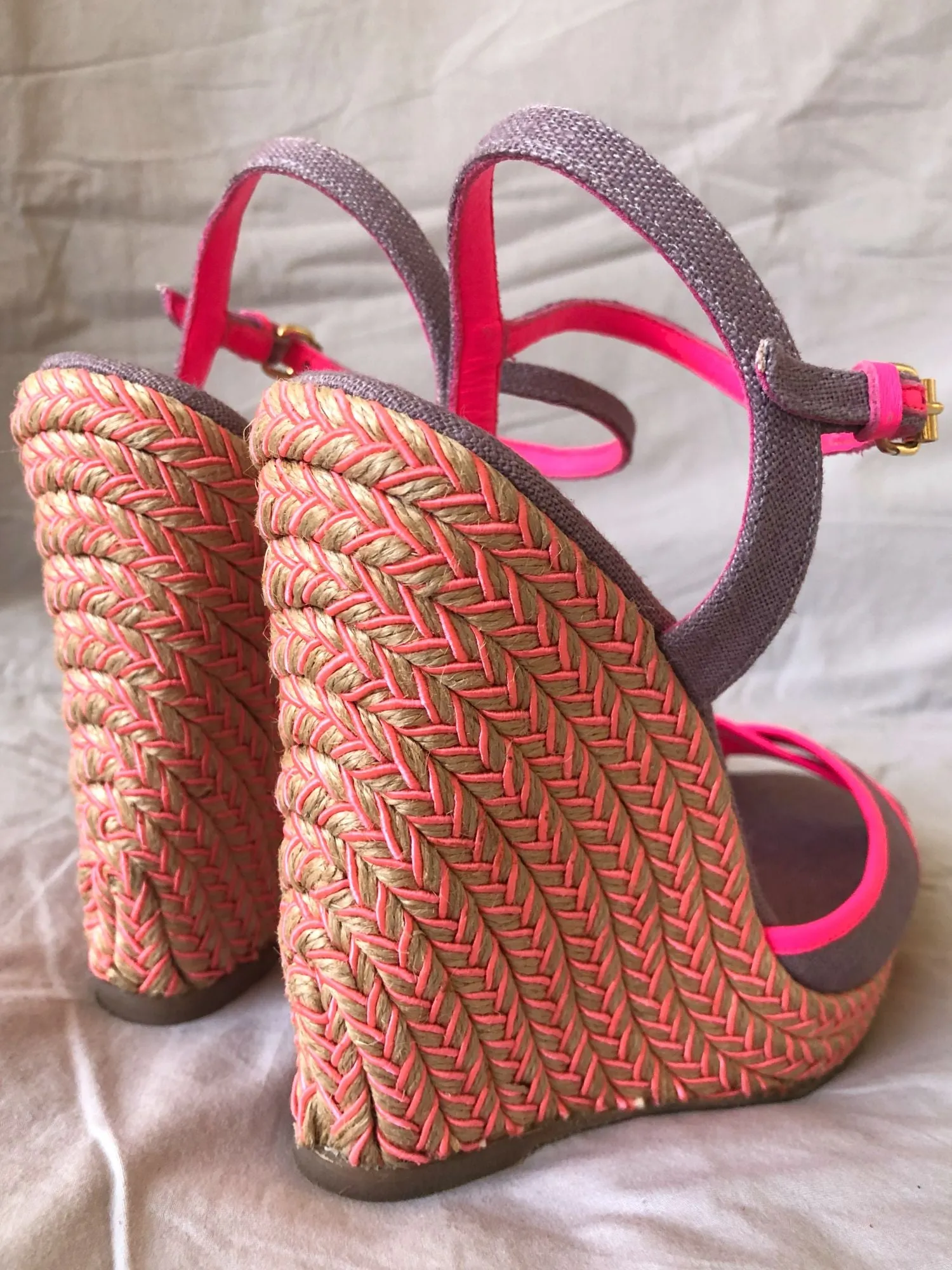 Jean-Michel Cazabat Size 5.5 - 6 Fatima Wedge Sandals