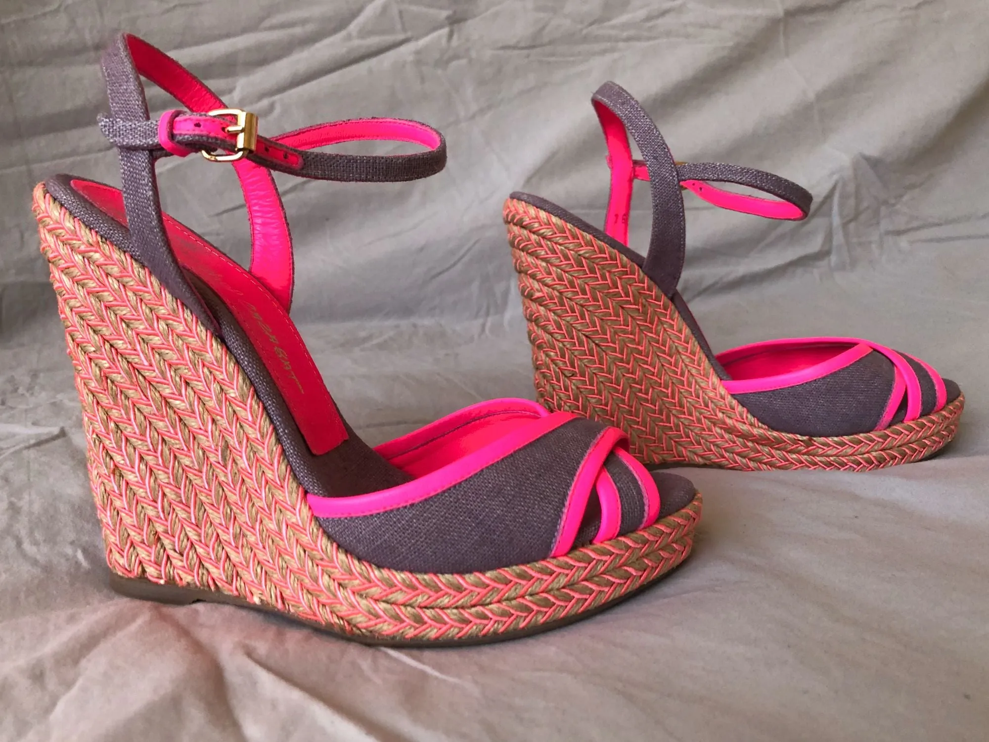 Jean-Michel Cazabat Size 5.5 - 6 Fatima Wedge Sandals