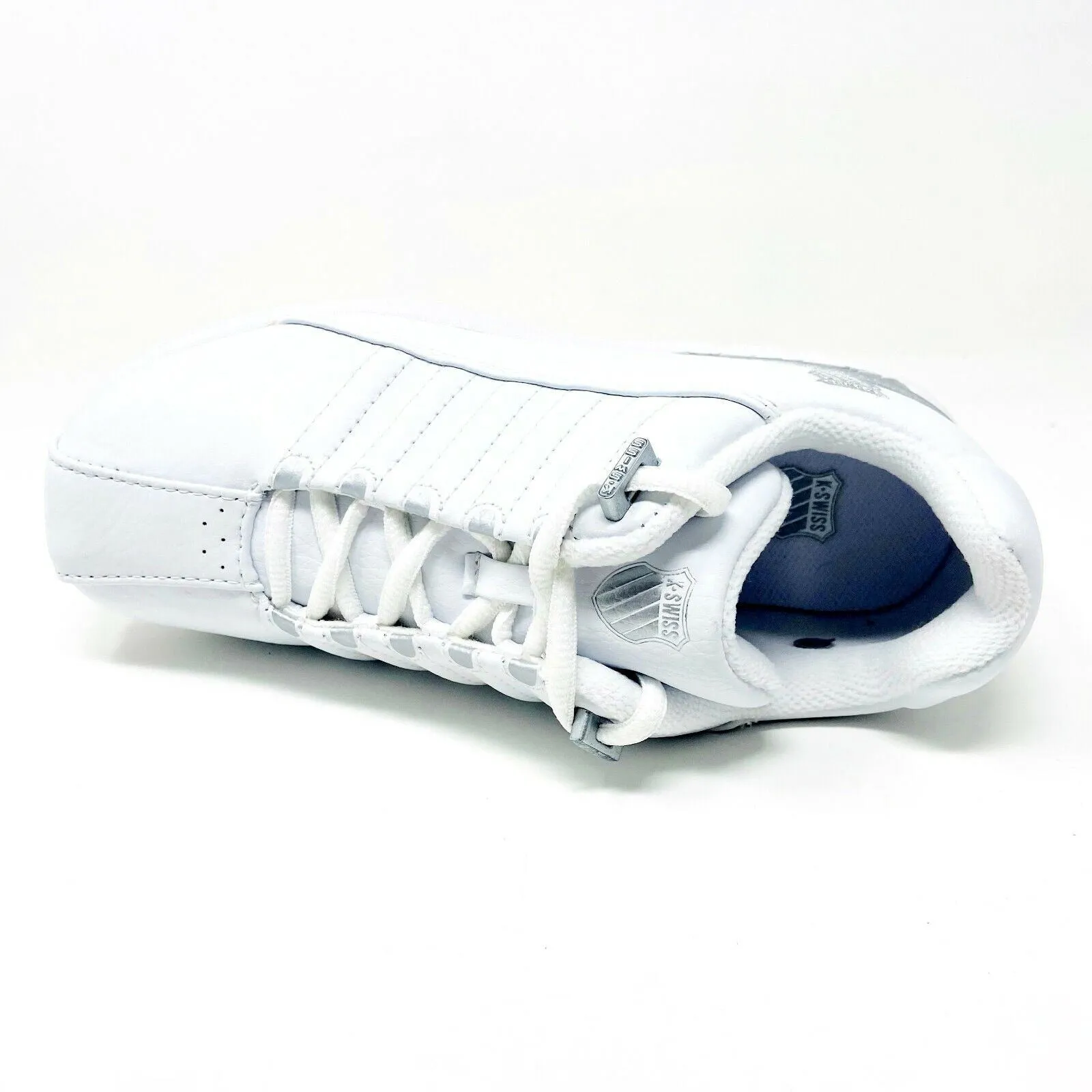 K-Swiss Denrock White Platinum Child Kids Casual Shoes 51281147