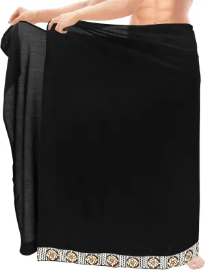 LA LEELA Men's Swimwear Cover Up Summer Pareo Sarong