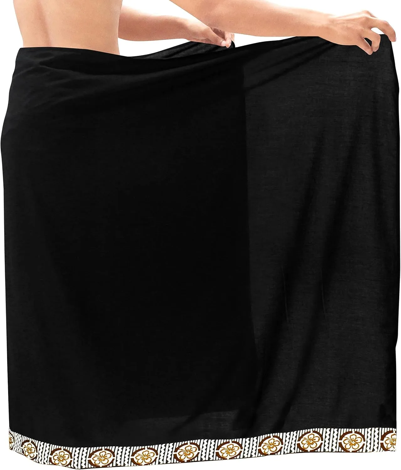 LA LEELA Men's Swimwear Cover Up Summer Pareo Sarong