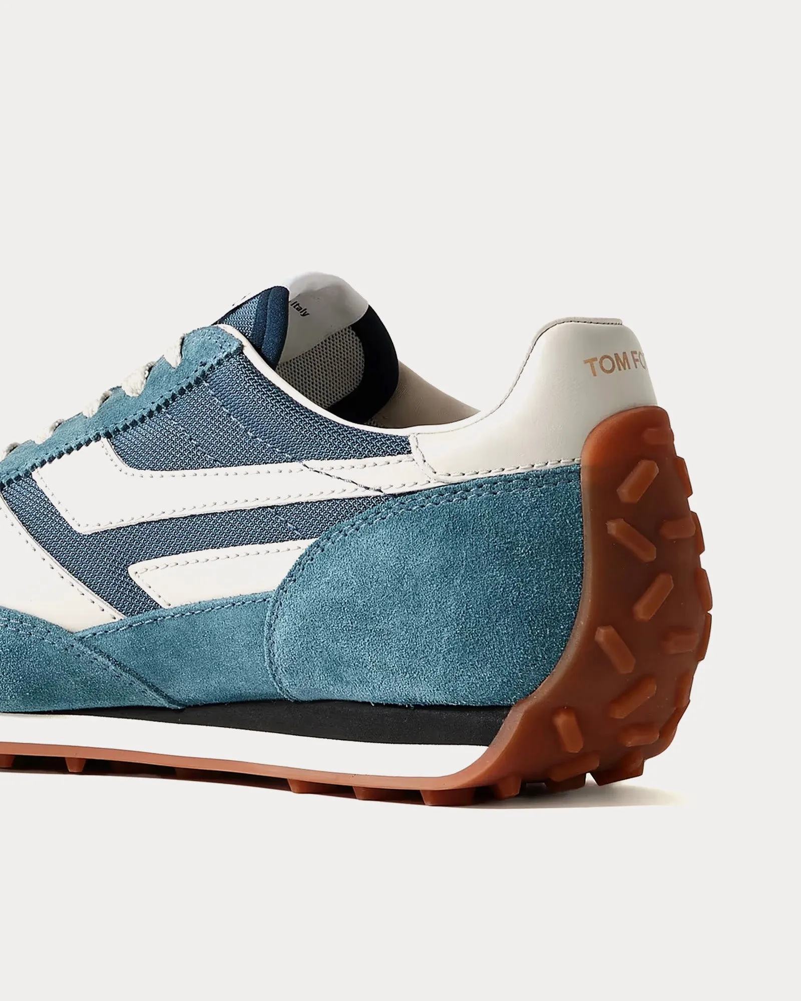 Mick Suede Steel Blue / Amber Low Top Sneakers