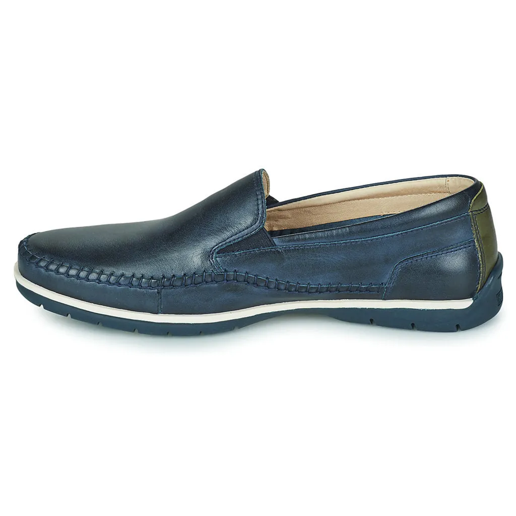 Pikolinos Marbella Calfskin Leather Men's Slip-on Shoes
