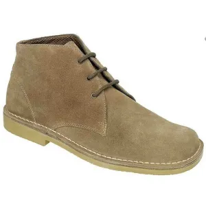 Roamers M378BS Wide Fit Suede Desert Boot