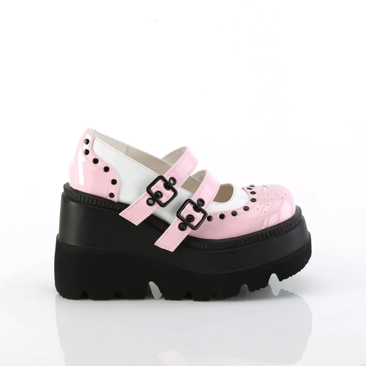 SHAKER-27 DemoniaCult Baby Pink Sexy Women's Heels & Platform Shoes (Alternative Footwear)